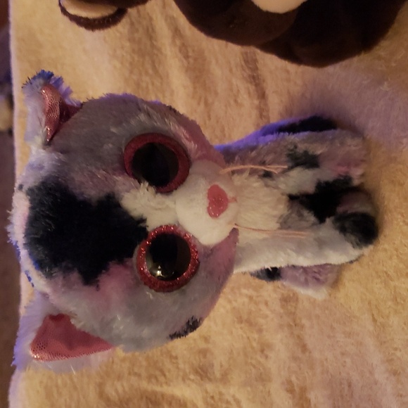 TY BEANIE BABIES MATTEO THE MONKEY AND LINDI THE CAT  6"  EACH NWOT. - Picture 6 of 8